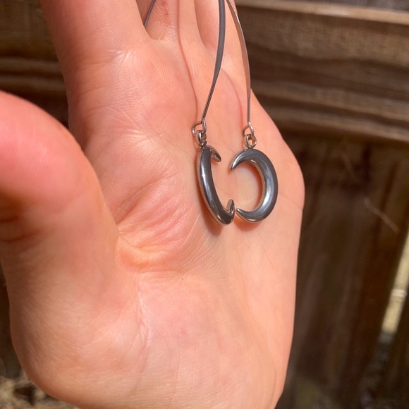 Moon Goddess Heavy Stainless Steel Earrings - Picture 9 of 12